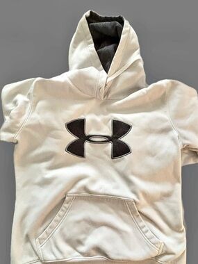 Under Armour Fleece Big Logo Hoodie White